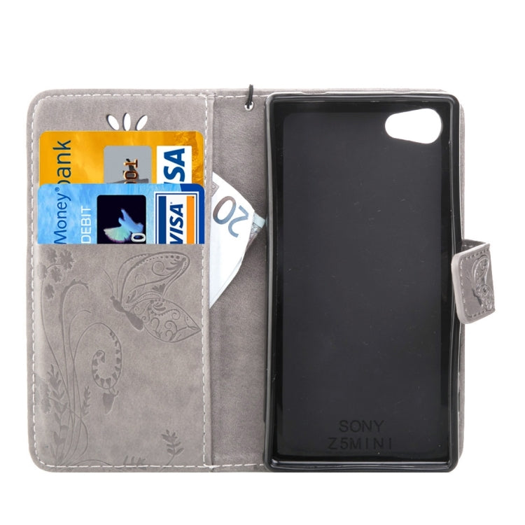 For Sony Xperia Z5 Mini Crazy Horse Texture Printing Horizontal Flip Leather Case with Holder & Card Slots & Wallet & Lanyard