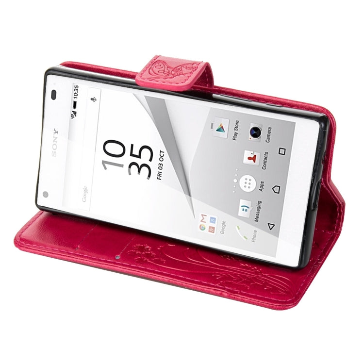 For Sony Xperia Z5 Mini Crazy Horse Texture Printing Horizontal Flip Leather Case with Holder & Card Slots & Wallet & Lanyard