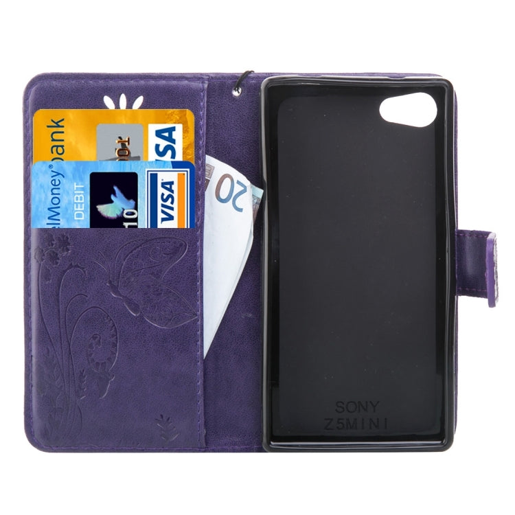 For Sony Xperia Z5 Mini Crazy Horse Texture Printing Horizontal Flip Leather Case with Holder & Card Slots & Wallet & Lanyard