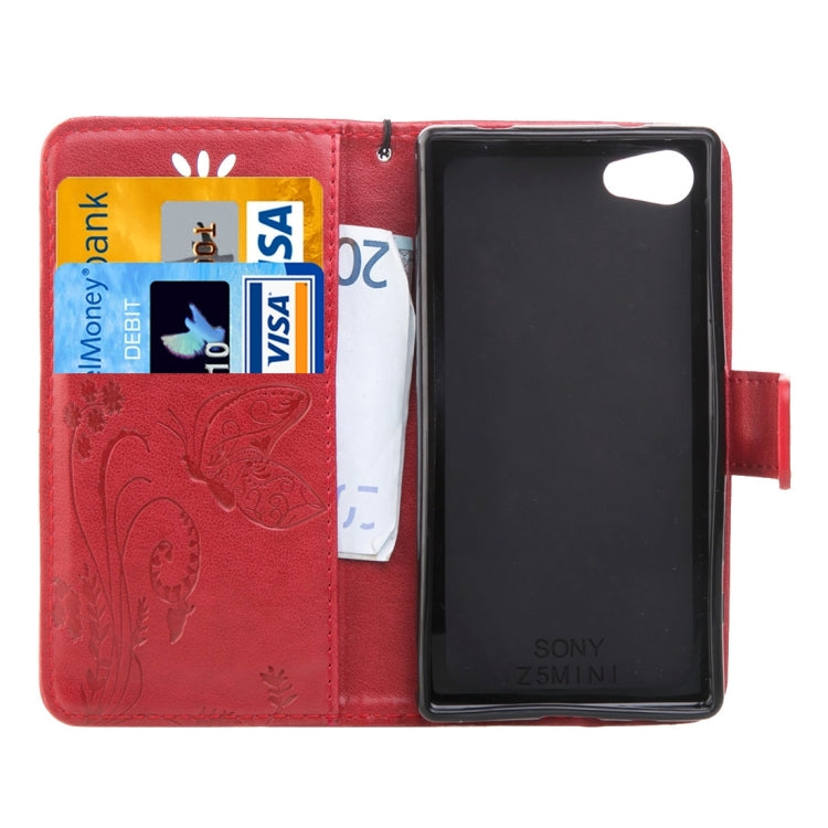 For Sony Xperia Z5 Mini Crazy Horse Texture Printing Horizontal Flip Leather Case with Holder & Card Slots & Wallet & Lanyard