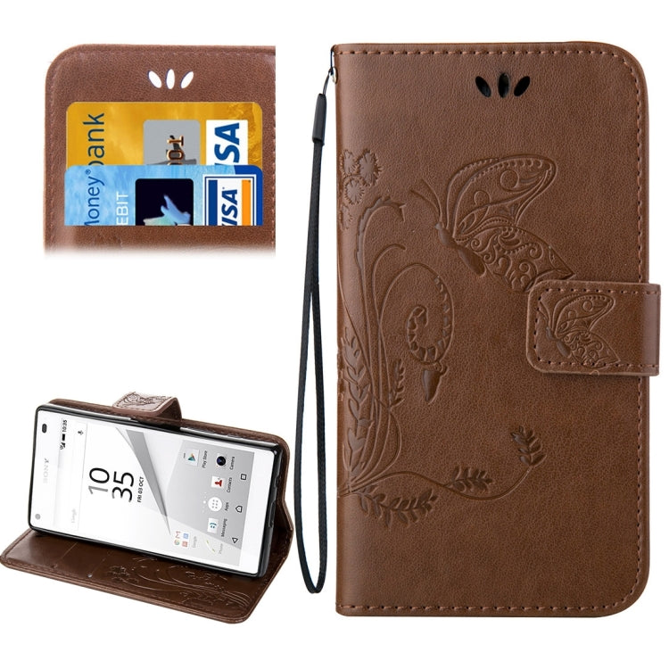 For Sony Xperia Z5 Mini Crazy Horse Texture Printing Horizontal Flip Leather Case with Holder & Card Slots & Wallet & Lanyard