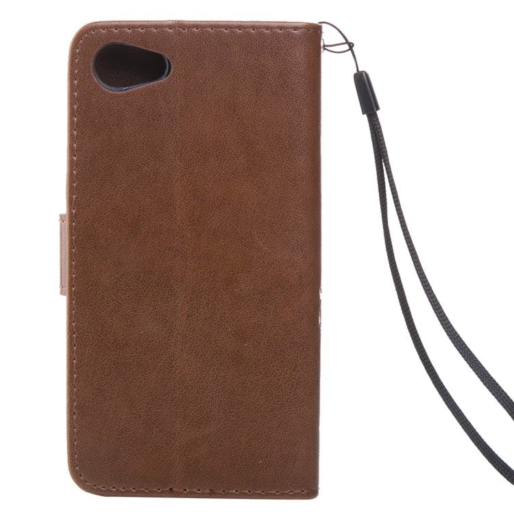 For Sony Xperia Z5 Mini Crazy Horse Texture Printing Horizontal Flip Leather Case with Holder & Card Slots & Wallet & Lanyard