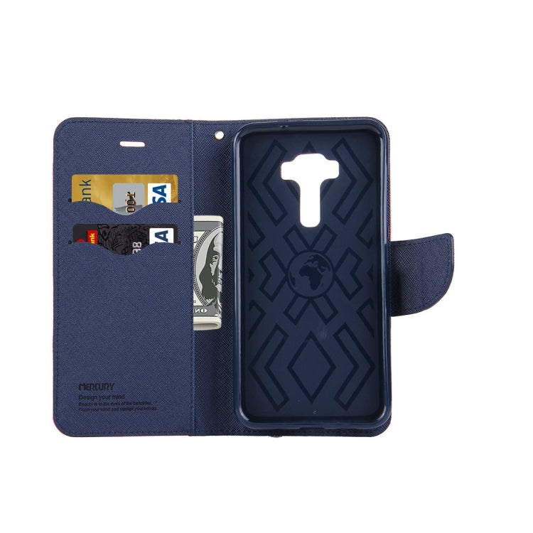 For ASUS ZenFone 3 /ZE520KL Cross Texture Horizontal Flip Leather Case with Holder & Card Slots & Wallet