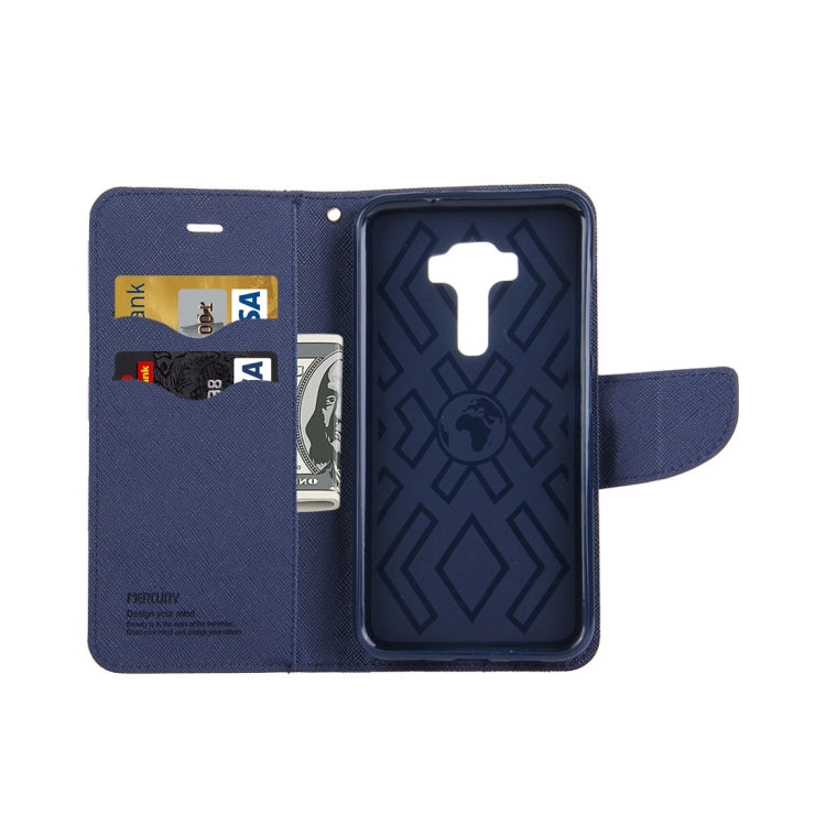 For ASUS ZenFone 3 /ZE520KL Cross Texture Horizontal Flip Leather Case with Holder & Card Slots & Wallet