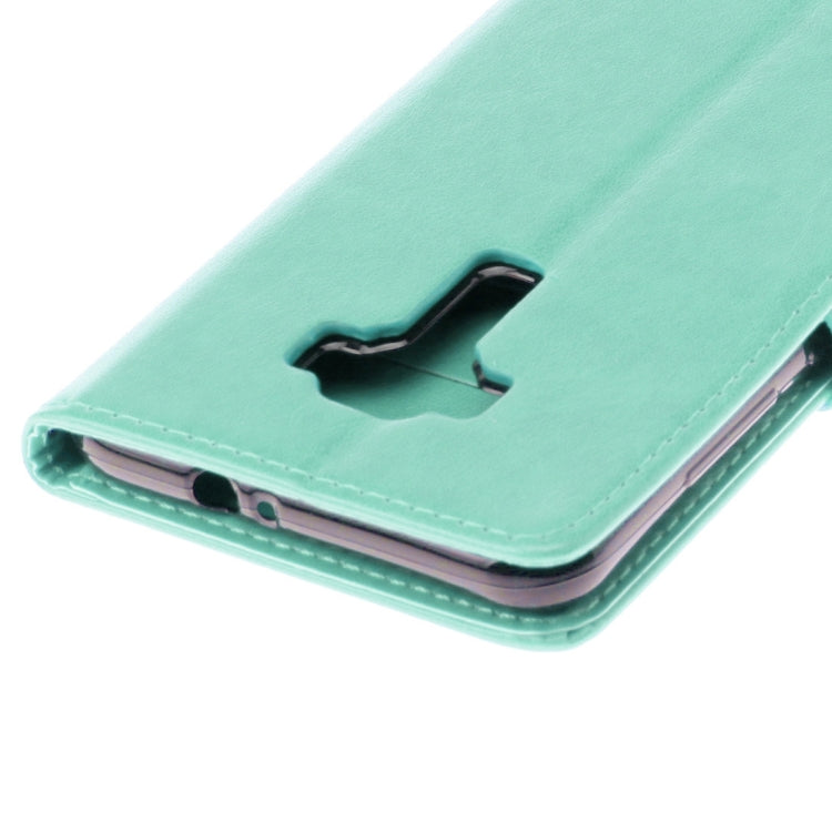 For Asus ZenFone 3 / ZE552KL Pressed Flowers Pattern Leather Case with Holder & Card Slots & Wallet