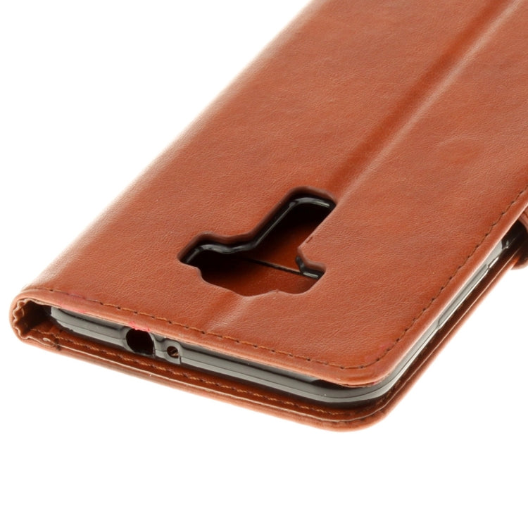 For Asus ZenFone 3 / ZE552KL Pressed Flowers Pattern Leather Case with Holder & Card Slots & Wallet