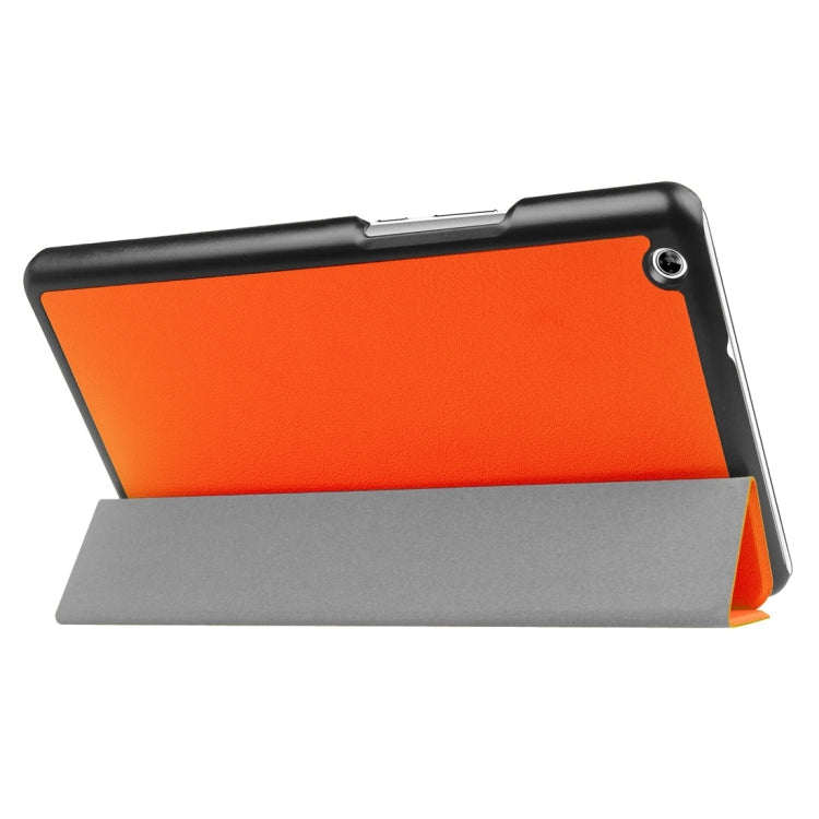 Huawei MediaPad M3 Lite 8.0 Custer Texture Horizontal Deformation Flip Leather Case with Three-folding Holder & Sleep / Wake-up Function