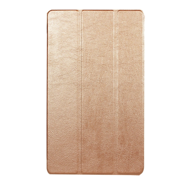 Huawei MediaPad M3 Lite 8.0 Custer Texture Horizontal Deformation Flip Leather Case with Three-folding Holder & Sleep / Wake-up Function