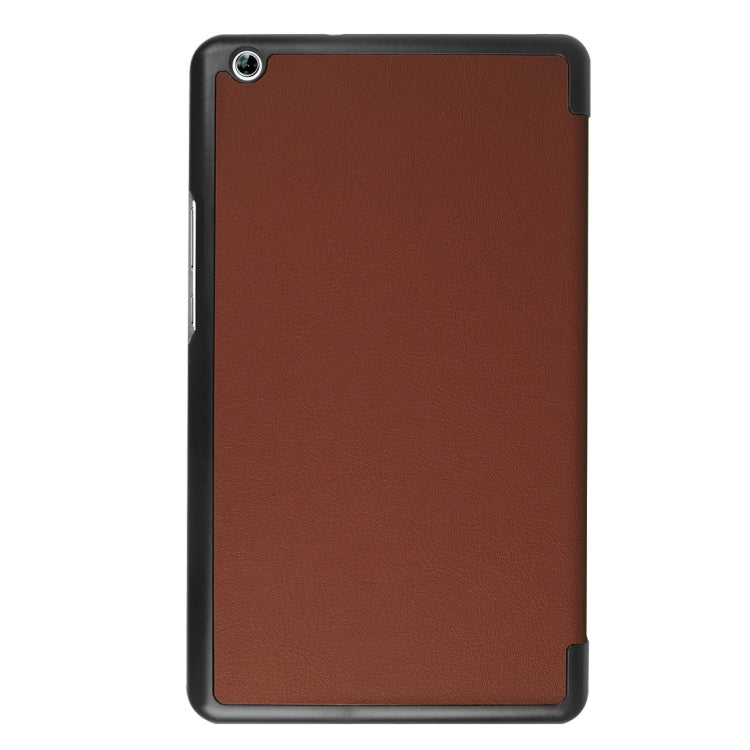 Huawei MediaPad M3 Lite 8.0 Custer Texture Horizontal Deformation Flip Leather Case with Three-folding Holder & Sleep / Wake-up Function