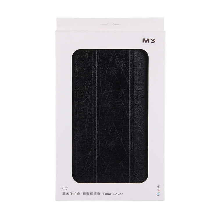 For Huawei  Mediapad M3 Tablet Oracle Bone Texture Horizontal Flip Leather Case with Three-folding Holder