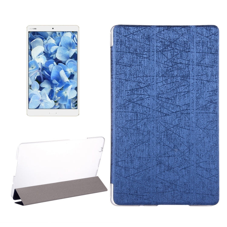 For Huawei  Mediapad M3 Tablet Oracle Bone Texture Horizontal Flip Leather Case with Three-folding Holder