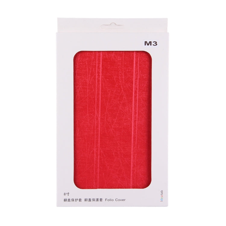 For Huawei  Mediapad M3 Tablet Oracle Bone Texture Horizontal Flip Leather Case with Three-folding Holder