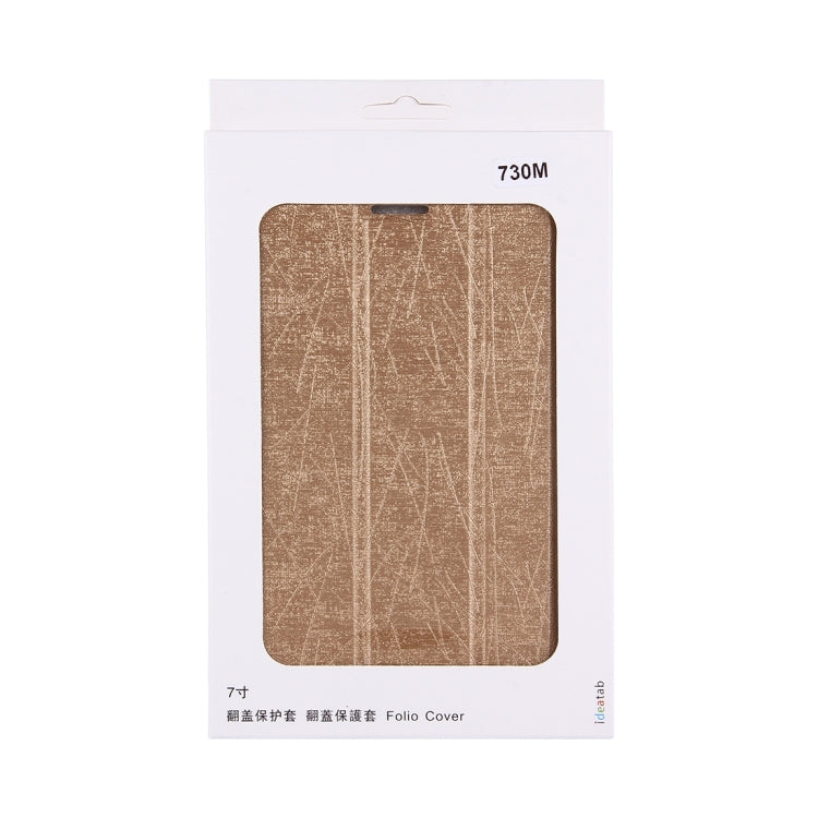 For Lenovo TAB 3 730M Oracle Bone Texture Horizontal Flip Leather Case with Three-folding Holder