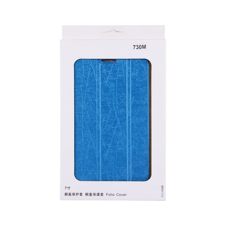 For Lenovo TAB 3 730M Oracle Bone Texture Horizontal Flip Leather Case with Three-folding Holder