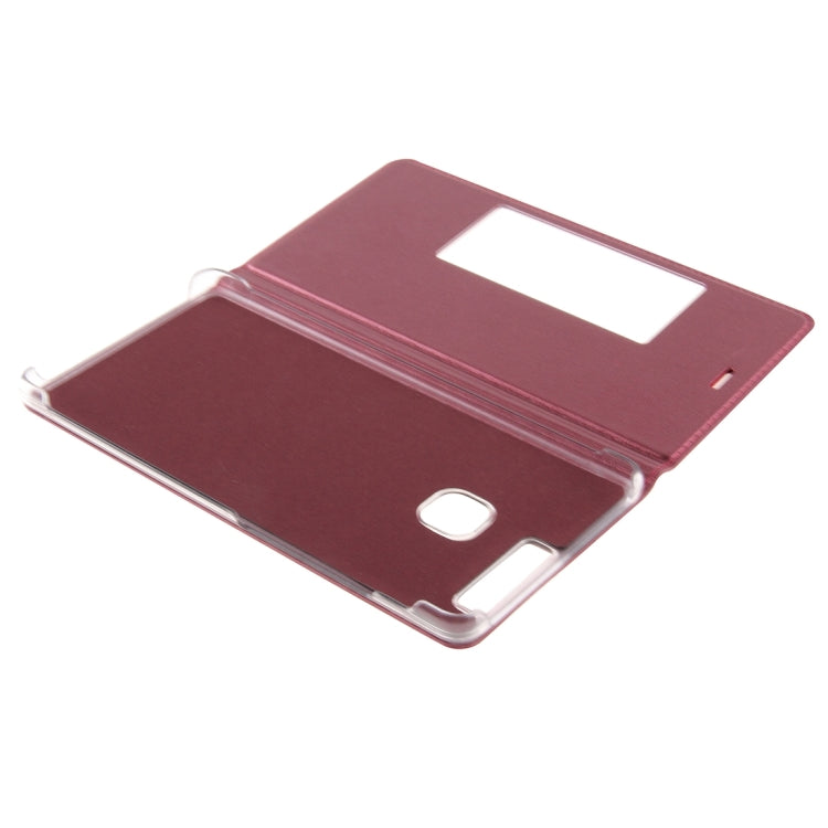 For Huawei  P9 Horizontal Flip Leather Case with Touch Call Display ID & Sleep / Wake-up Function