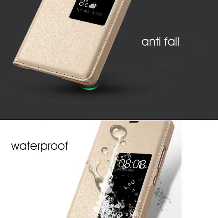 For Huawei  P9 Plus Horizontal Flip Leather Case with Touch Call Display ID & Sleep / Wake-up Function