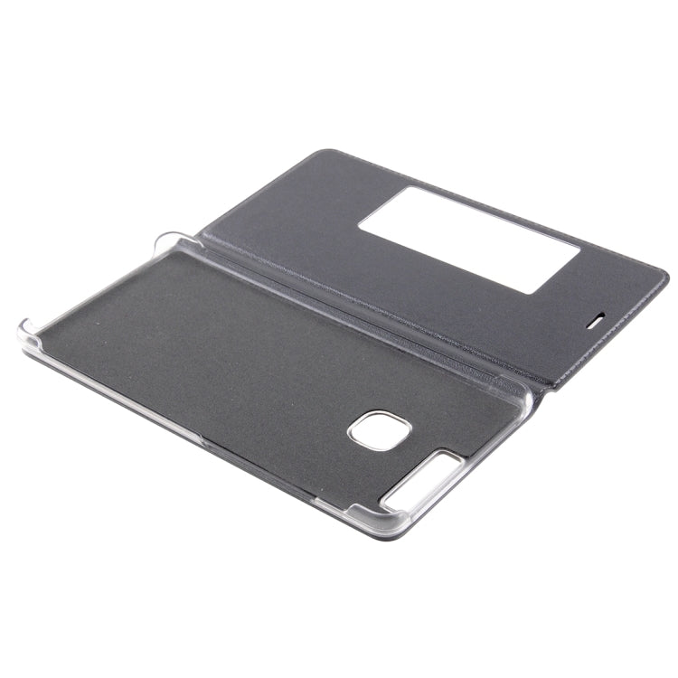 For Huawei  P9 Plus Horizontal Flip Leather Case with Touch Call Display ID & Sleep / Wake-up Function