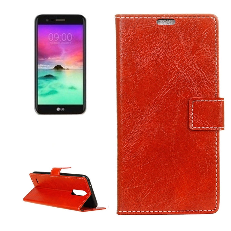 For LG Stylo 3 Retro Crazy Horse Texture Horizontal Flip Leather Case with Holder & Card Slots & Wallet & Photo Frame