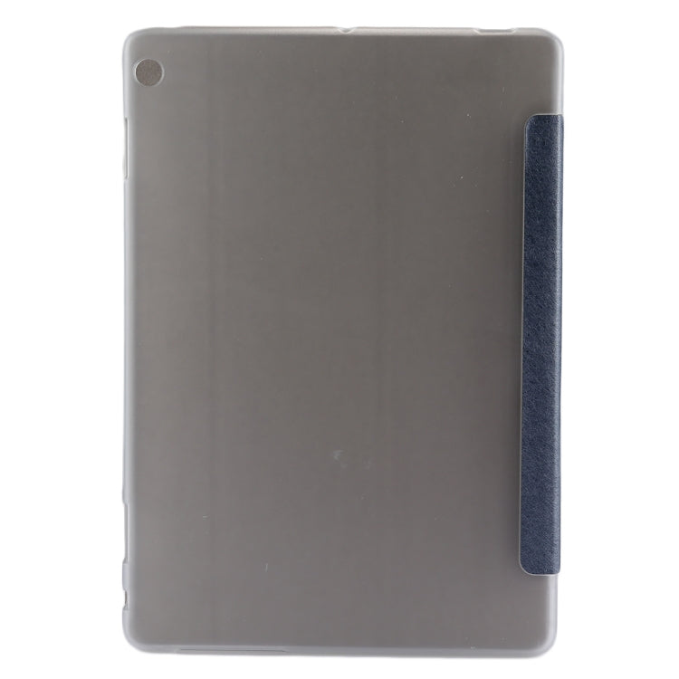 For Huawei  Honor Waterplay 10.1 inch Silk Texture Horizontal Flip Leather Case with Three-folding Holder