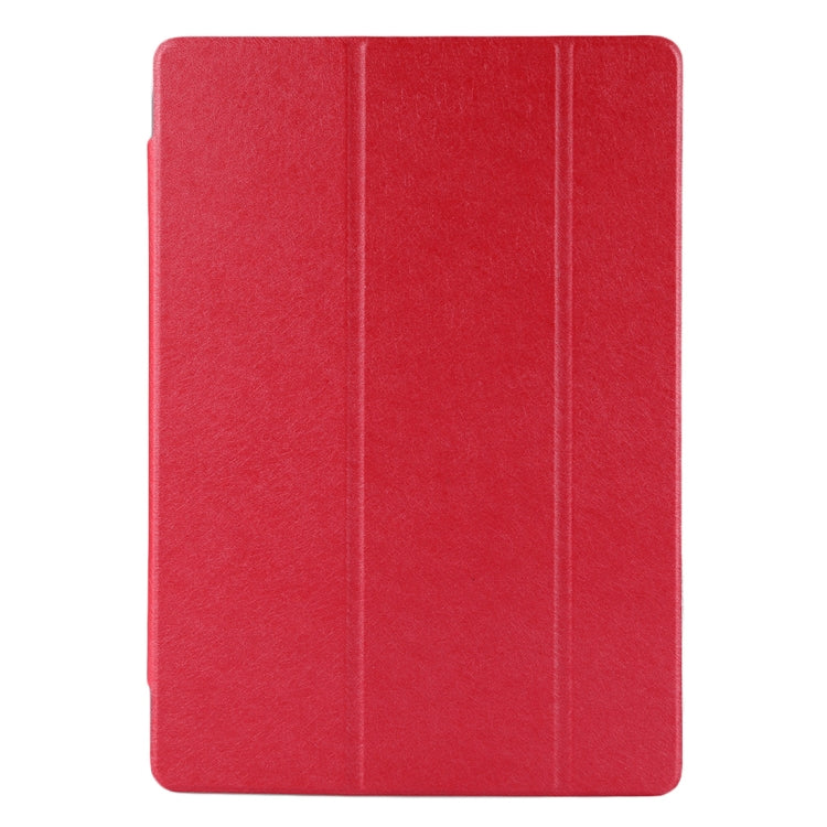 For Huawei  Honor Waterplay 10.1 inch Silk Texture Horizontal Flip Leather Case with Three-folding Holder