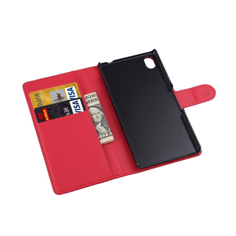 For Sony Xperia Z1 / L39h Litchi Texture Horizontal Flip Leather Case with Holder & Card Slots & Wallet