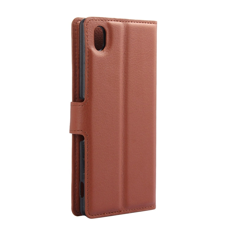 For Sony Xperia Z3 / L55U / L55T Litchi Texture Horizontal Flip Leather Case with Holder & Card Slots & Wallet