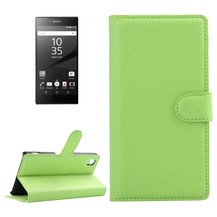 For Sony Xperia Z5 Litchi Texture Horizontal Flip Leather Case with Holder & Card Slots & Wallet