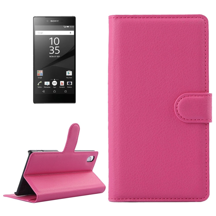 For Sony Xperia Z5 Litchi Texture Horizontal Flip Leather Case with Holder & Card Slots & Wallet