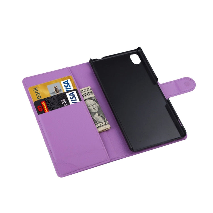 For Sony Xperia Z5 Litchi Texture Horizontal Flip Leather Case with Holder & Card Slots & Wallet