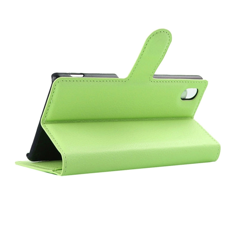 For Sony Xperia M4 Aqua Litchi Texture Horizontal Flip Leather Case with Holder & Card Slots & Wallet