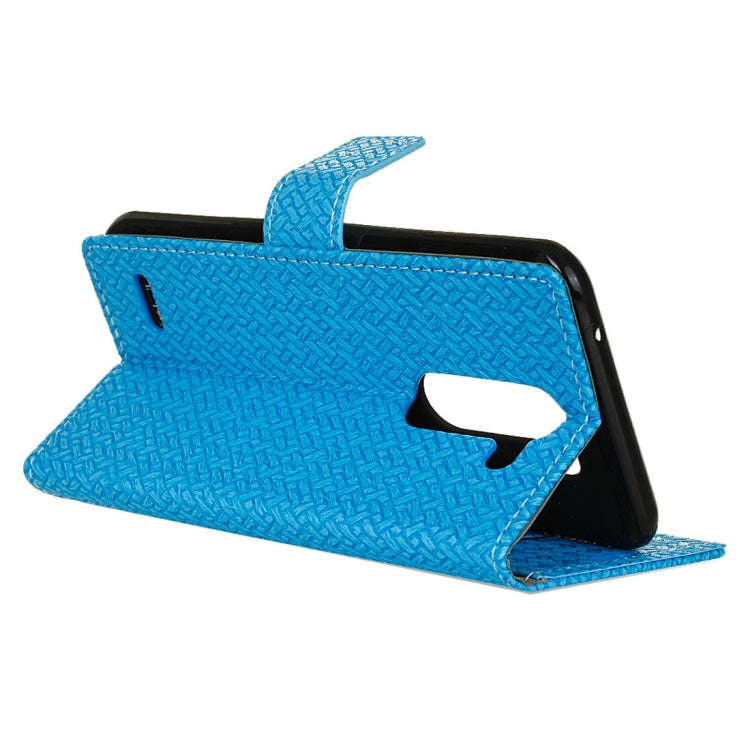 For LG X Mach Knit Texture Horizontal Flip Leather Case with Holder & Card Slots & Wallet & Photo Frame