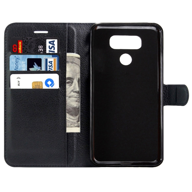 For LG G6 Litchi Texture Horizontal Flip Leather Case with Magnetic Buckle & Holder & Card Slots & Wallet