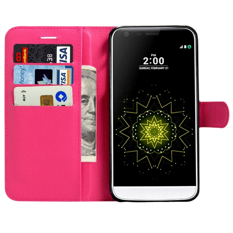 For LG G6 Litchi Texture Horizontal Flip Leather Case with Magnetic Buckle & Holder & Card Slots & Wallet
