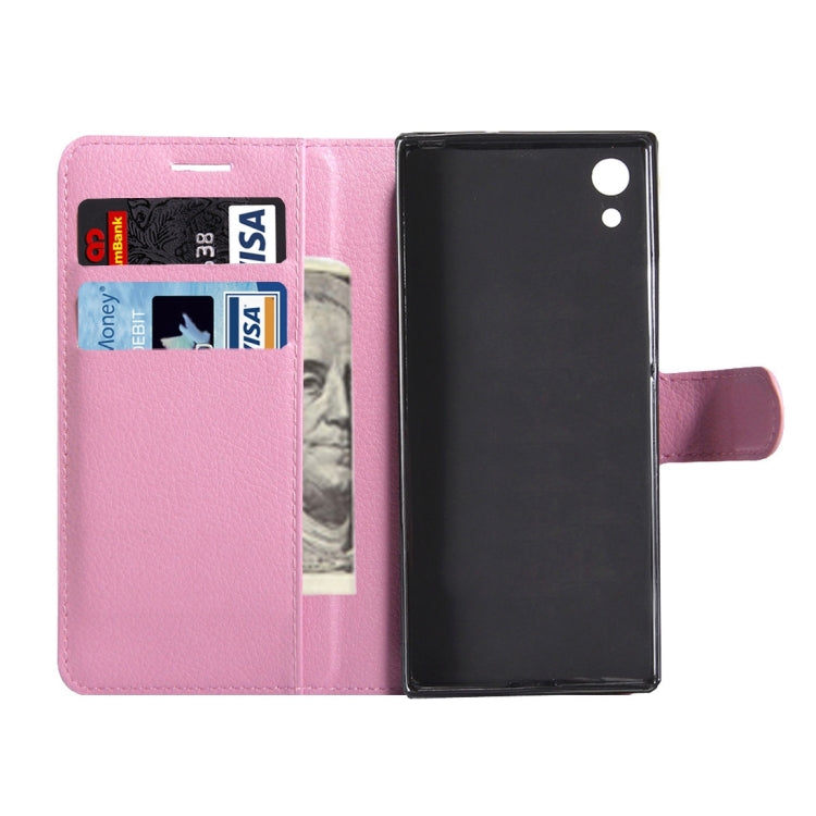 For Sony Xperia Z6 Litchi Texture Horizontal Flip Leather Case with Magnetic Buckle & Holder & Card Slots & Wallet