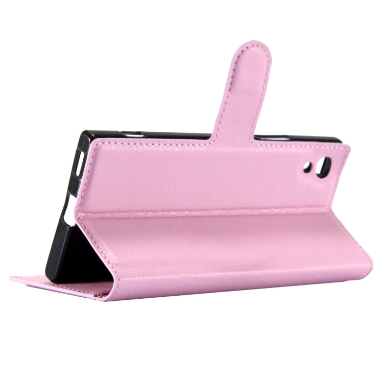 For Sony Xperia Z6 Litchi Texture Horizontal Flip Leather Case with Magnetic Buckle & Holder & Card Slots & Wallet