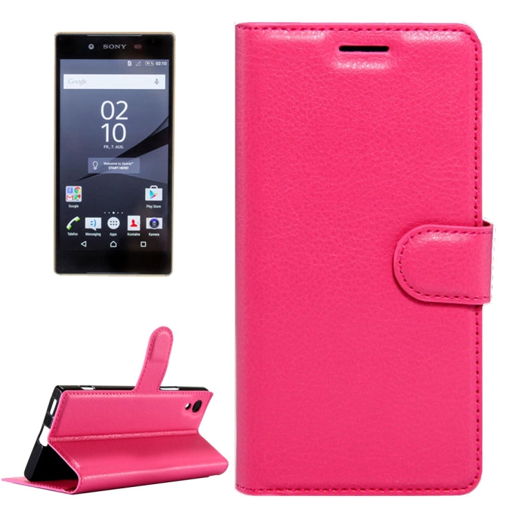 For Sony Xperia Z6 Litchi Texture Horizontal Flip Leather Case with Magnetic Buckle & Holder & Card Slots & Wallet