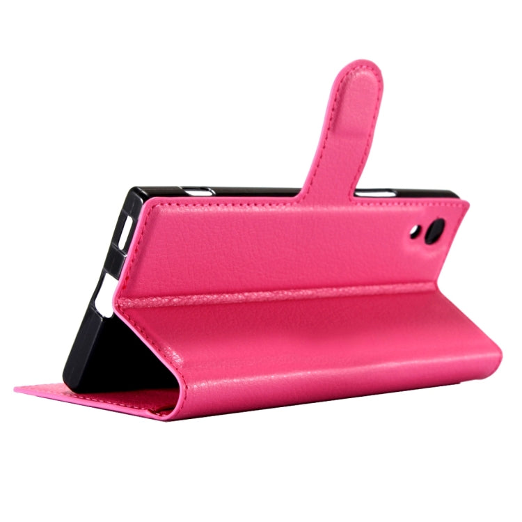 For Sony Xperia Z6 Litchi Texture Horizontal Flip Leather Case with Magnetic Buckle & Holder & Card Slots & Wallet