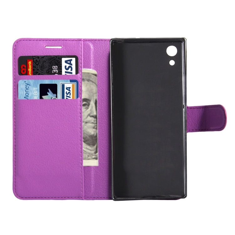 For Sony Xperia Z6 Litchi Texture Horizontal Flip Leather Case with Magnetic Buckle & Holder & Card Slots & Wallet