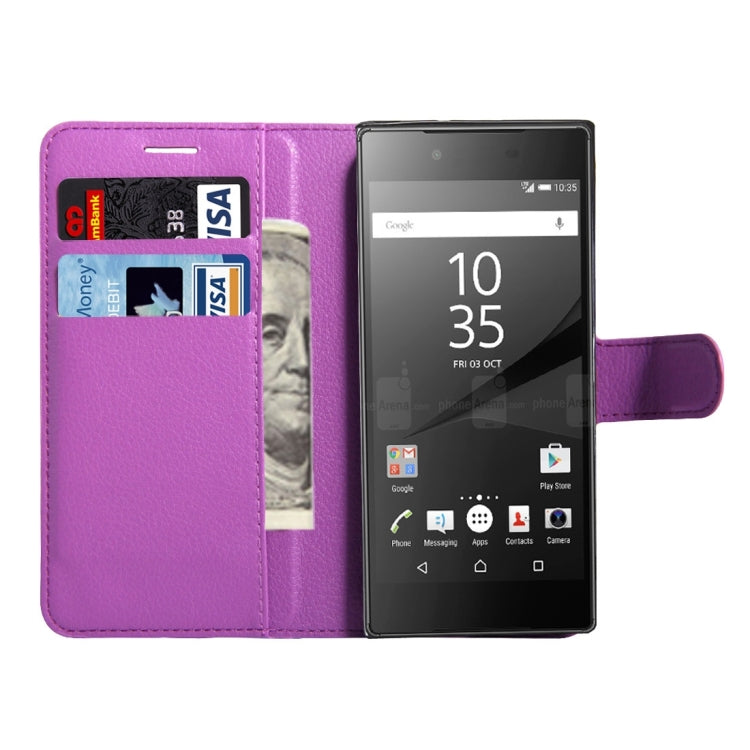 For Sony Xperia Z6 Litchi Texture Horizontal Flip Leather Case with Magnetic Buckle & Holder & Card Slots & Wallet