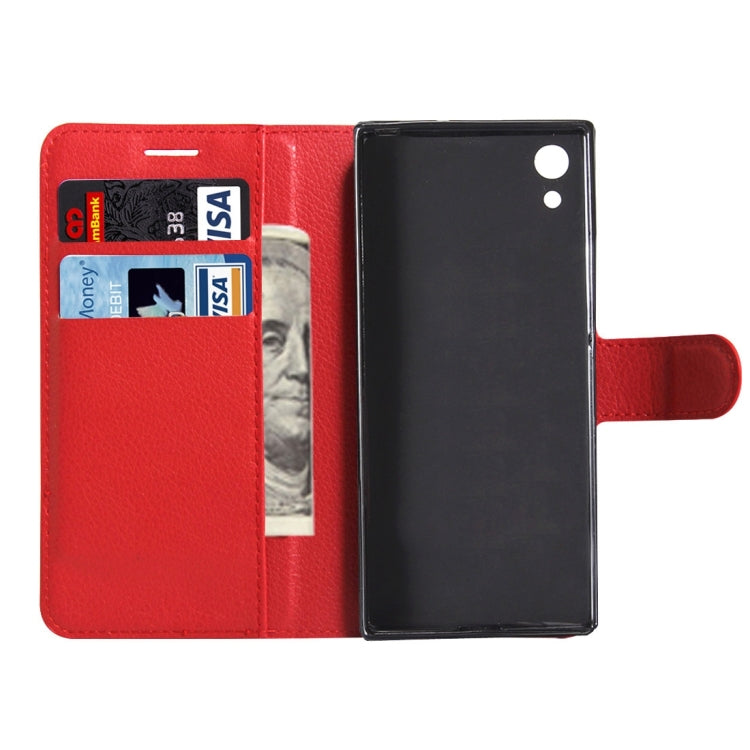 For Sony Xperia Z6 Litchi Texture Horizontal Flip Leather Case with Magnetic Buckle & Holder & Card Slots & Wallet