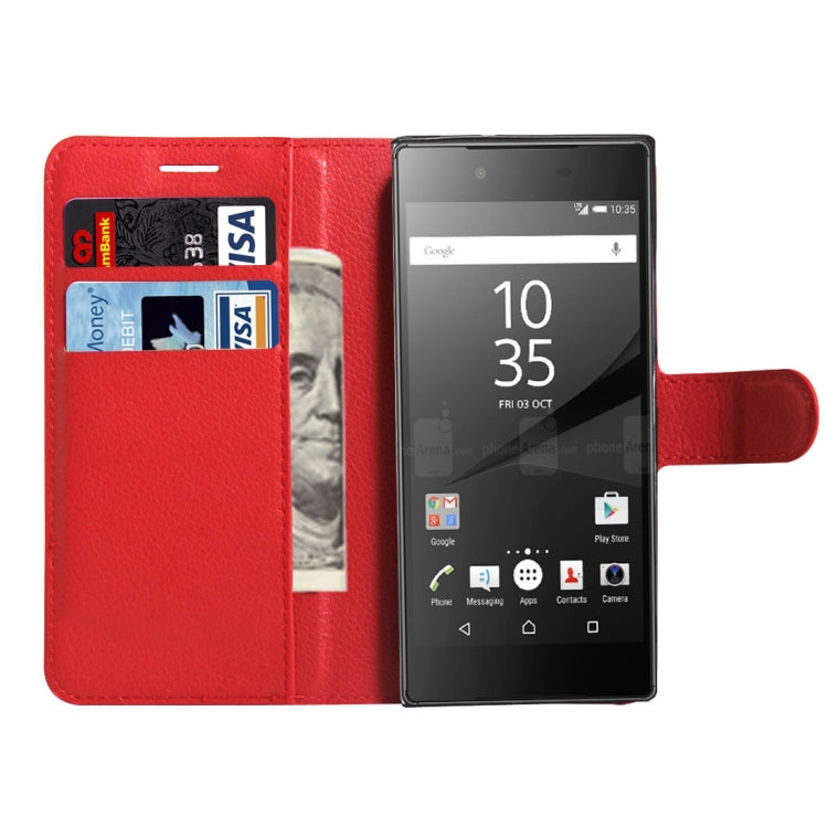 For Sony Xperia Z6 Litchi Texture Horizontal Flip Leather Case with Magnetic Buckle & Holder & Card Slots & Wallet