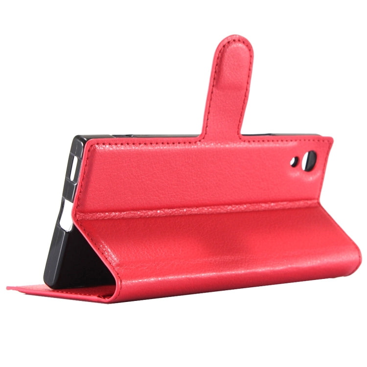 For Sony Xperia Z6 Litchi Texture Horizontal Flip Leather Case with Magnetic Buckle & Holder & Card Slots & Wallet