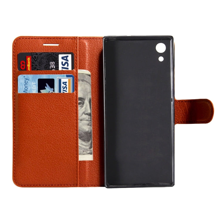 For Sony Xperia Z6 Litchi Texture Horizontal Flip Leather Case with Magnetic Buckle & Holder & Card Slots & Wallet
