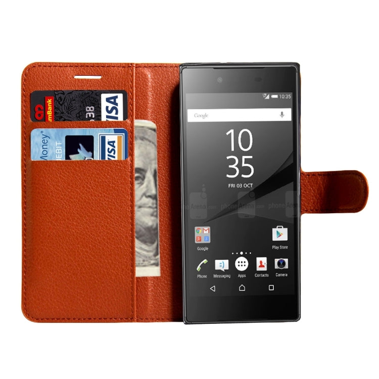 For Sony Xperia Z6 Litchi Texture Horizontal Flip Leather Case with Magnetic Buckle & Holder & Card Slots & Wallet