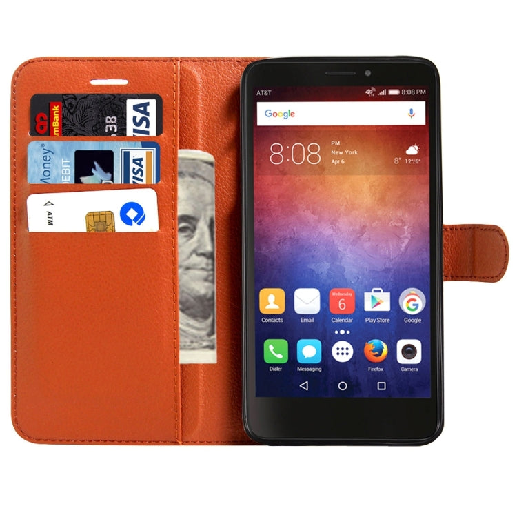 For Huawei Ascend XT / H1611 Litchi Texture Horizontal Flip Leather Case with Magnetic Buckle & Holder & Card Slots & Wallet