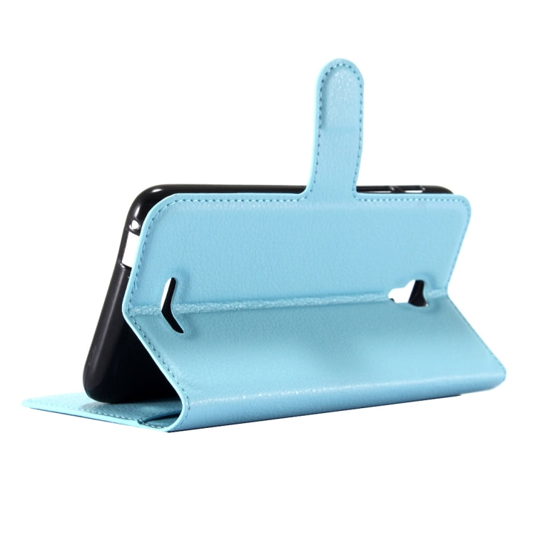 For Alcatel Pixi 4 (5.5) / 5012G / 5012F Litchi Texture Horizontal Flip Leather Case with Magnetic Buckle & Holder & Card Slots & Wallet