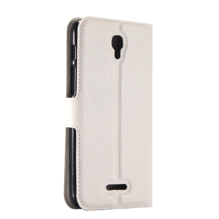 For Alcatel Pixi 4 (5.5) / 5012G / 5012F Litchi Texture Horizontal Flip Leather Case with Magnetic Buckle & Holder & Card Slots & Wallet