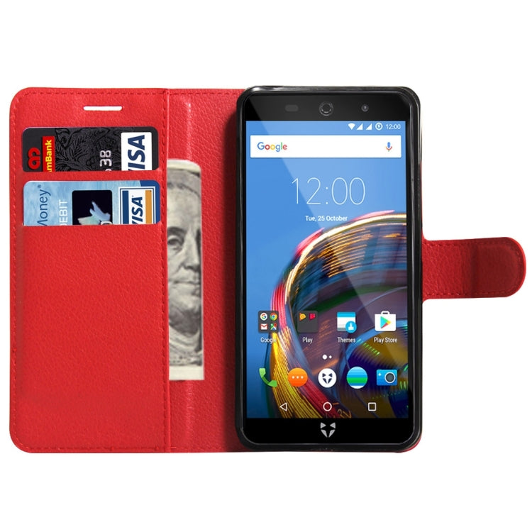 For Wileyfox Swift 2 & Wileyfox Swift 2 Plus (5.0) Litchi Texture Horizontal Flip Leather Case with Magnetic Buckle & Holder & Card Slots & Wallet