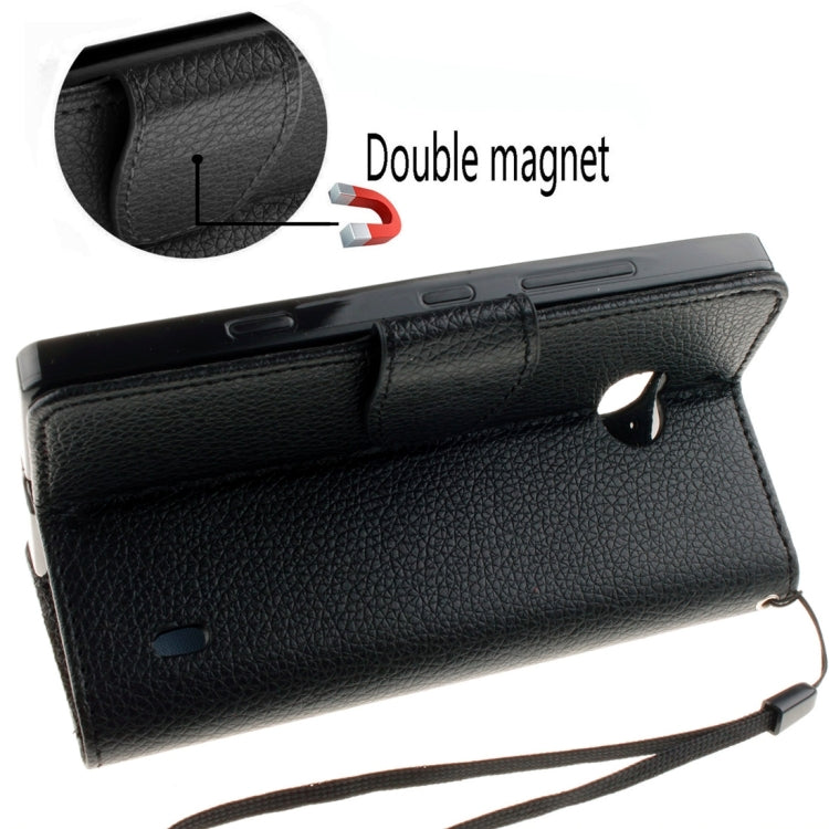 For Nokia Lumia 930 Litchi Texture Horizontal Flip Leather Case with Holder & Card Slots & Wallet & Photo Frame & Lanyard