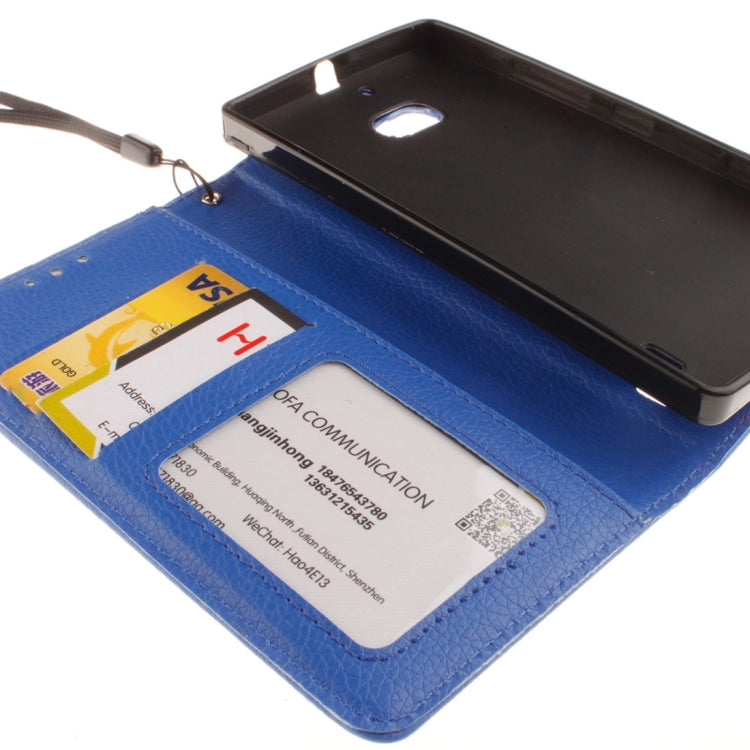 For Nokia Lumia 930 Litchi Texture Horizontal Flip Leather Case with Holder & Card Slots & Wallet & Photo Frame & Lanyard